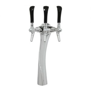 952G-3C Three Faucet Tower with Glycol Loop - Made with SS Screw in Shanks