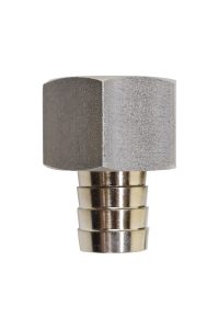 NP52N Plated Brass Drain Fitting 1/2" NPT x 1/2" Hose Adapter 