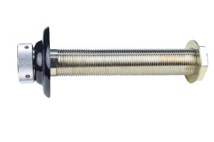 1336C-N3 Plated Shank with Black Plastic Flange - 3/16" Bore - 5 1/8" Long