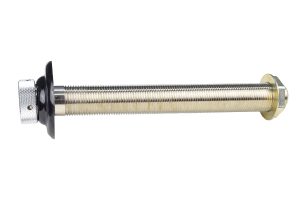 1340C-N Plated Shank with Black Plastic Flange - 1/4" Bore - 10" Long