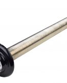 1341C-N Plated Shank with Black Plastic Flange - 1/4" Bore - 12" Long