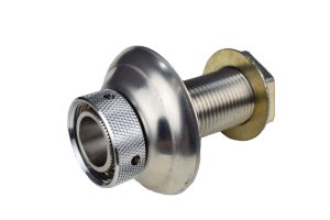 1333CFX-5 Stainless Steel Shank with Stainless Steel Flange - 1/4" Bore - 3" Long - 5/16" Recess for S/S Coil 