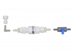5015K Kit for Incoming Water line on a Glass Rinser - Includes 761A In-Line Shutoff, 5015 Water Regulator, and Guest Fitting to Connect to the Rinser