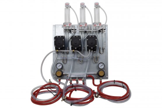 700-3TTR Three Product Panel Kit with FloJet Beer Pumps, TecFlo FOBS, Tap Rite Regulators and 8' Hose Kits